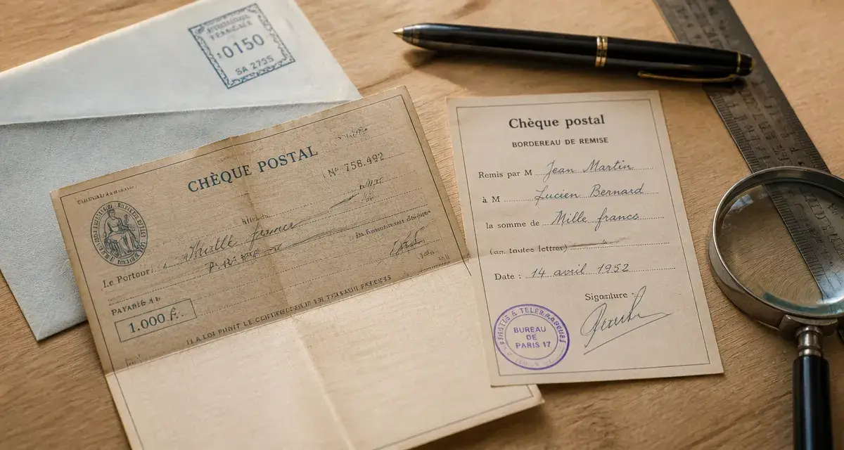 Chèques postaux et bordereau à encaisser sans erreur
