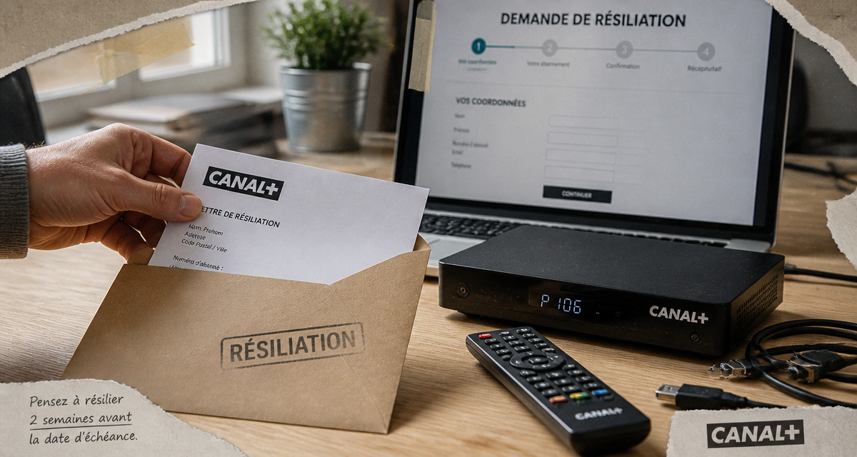 comment résilier canal plus à tout moment, lettre de résiliation et décodeur