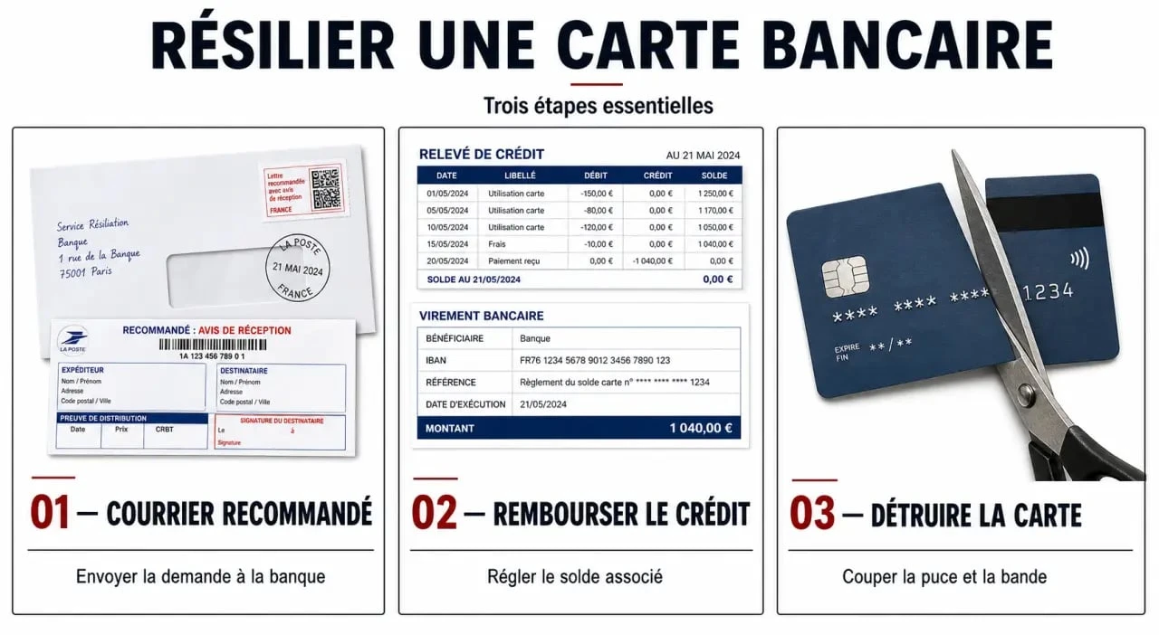 Étapes pour résilier sa carte Cdiscount et son crédit renouvelable FLOA Bank