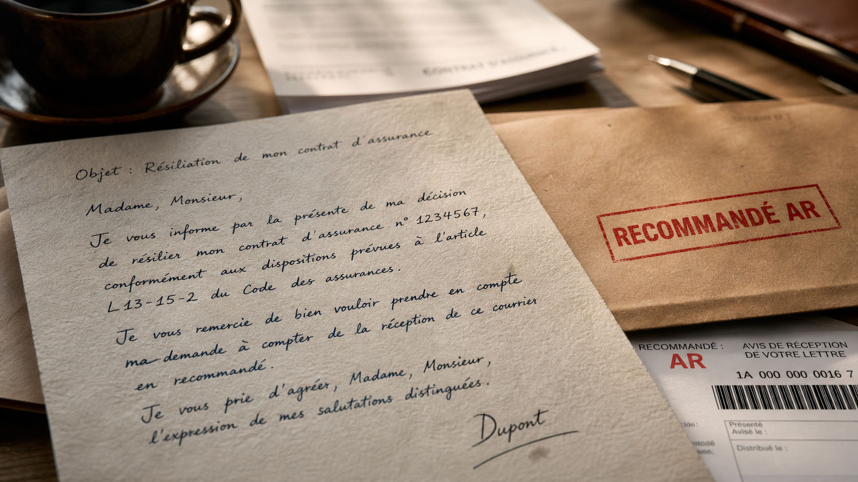 Résiliation caci non vie pour stopper les prélèvements et obtenir la confirmation LRAR