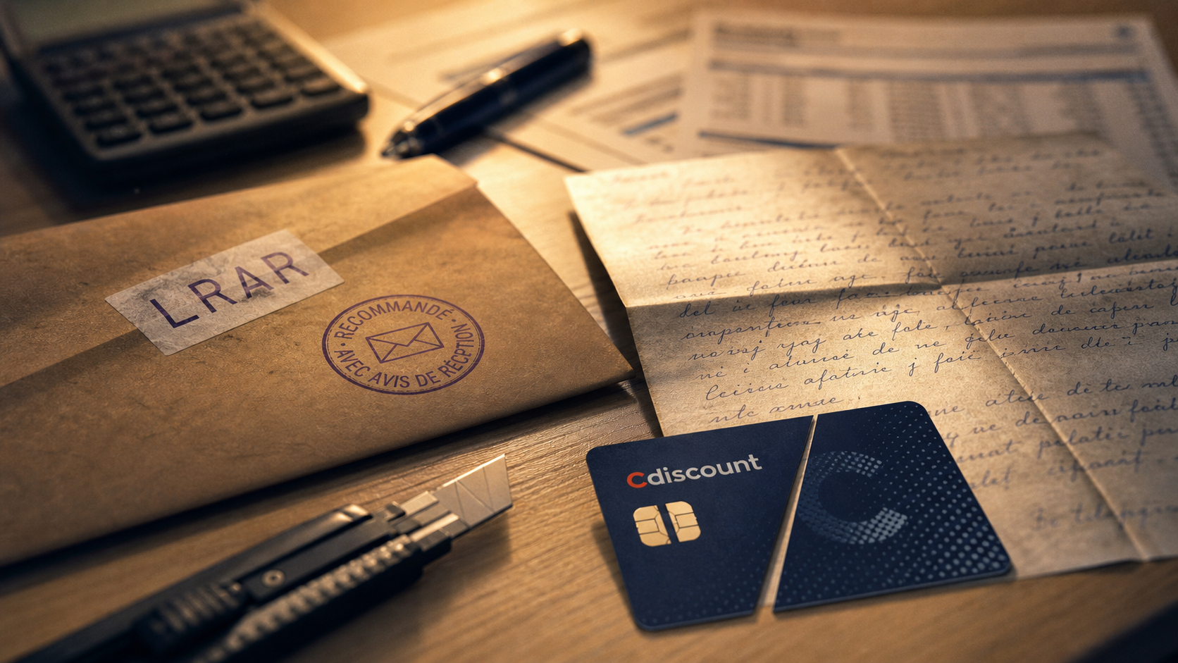 Resilier carte Cdiscount : lettre LRAR, crédit et carte bancaire