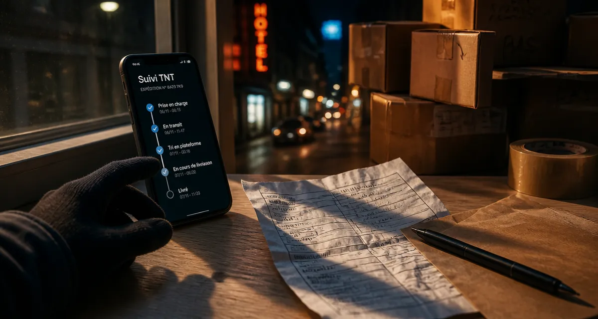 Suivi TNT sur smartphone pour localiser un colis