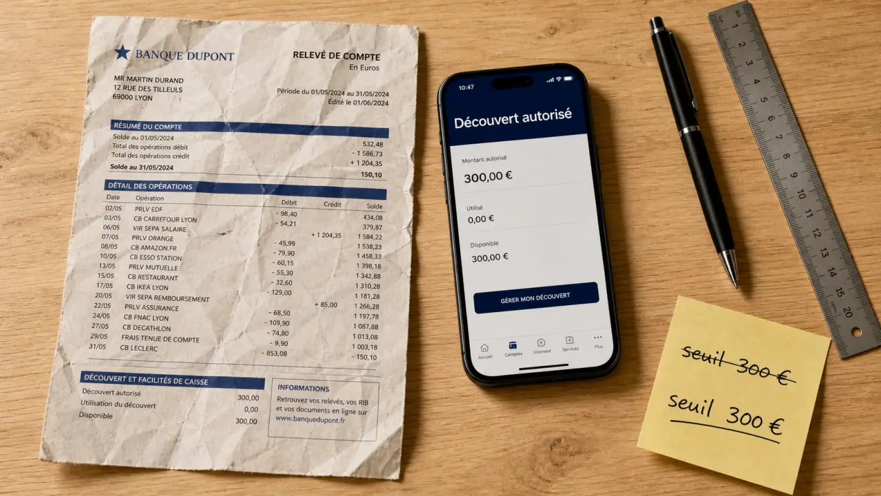 Découvert la Banque Postale : plafond 300 € et demande en ligne