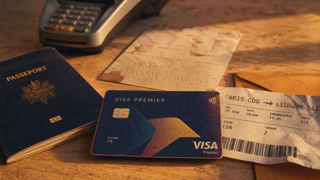La banque postale carte premier avec plafonds 3 000 € et garanties voyage