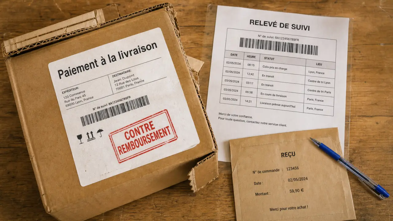 La poste envoie contre remboursement : colis, étiquette et suivi