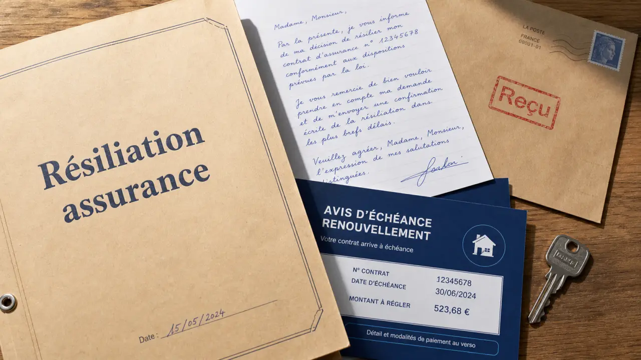 Résilier assurance habitation : lettres et délais (échéance, Chatel, Hamon)