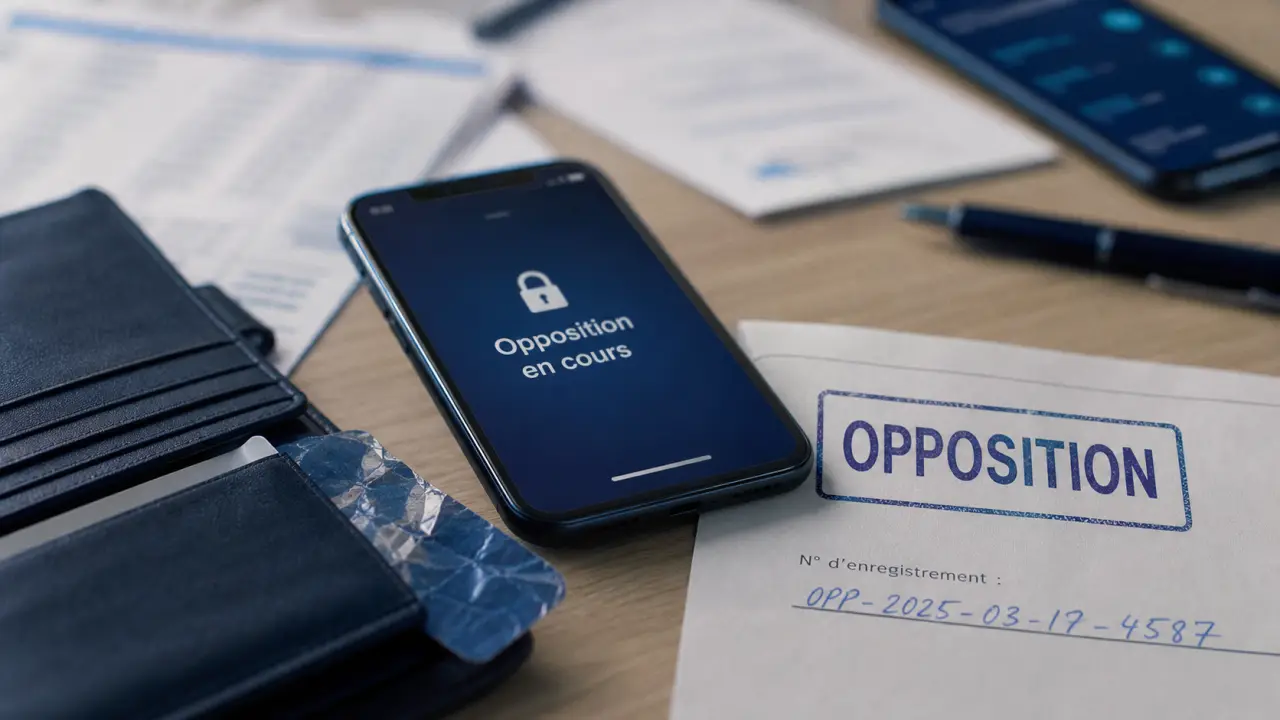 Carte bancaire perdue : opposition en cours et numéro d’enregistrement