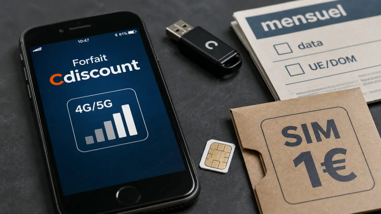 cdiscount forfait mobile réseau Bouygues, forfait sans engagement