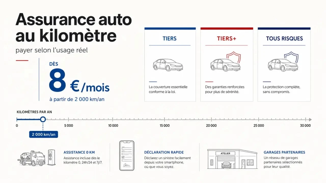 Flitter assurance : comparaison des formules, prix au kilomètre et garanties clés