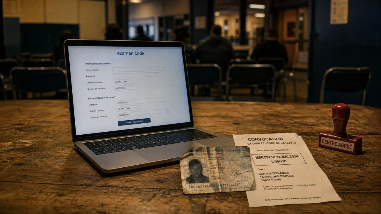 Inscription code La Poste, centre agréé : 30 € et délais 24 h à 72 h