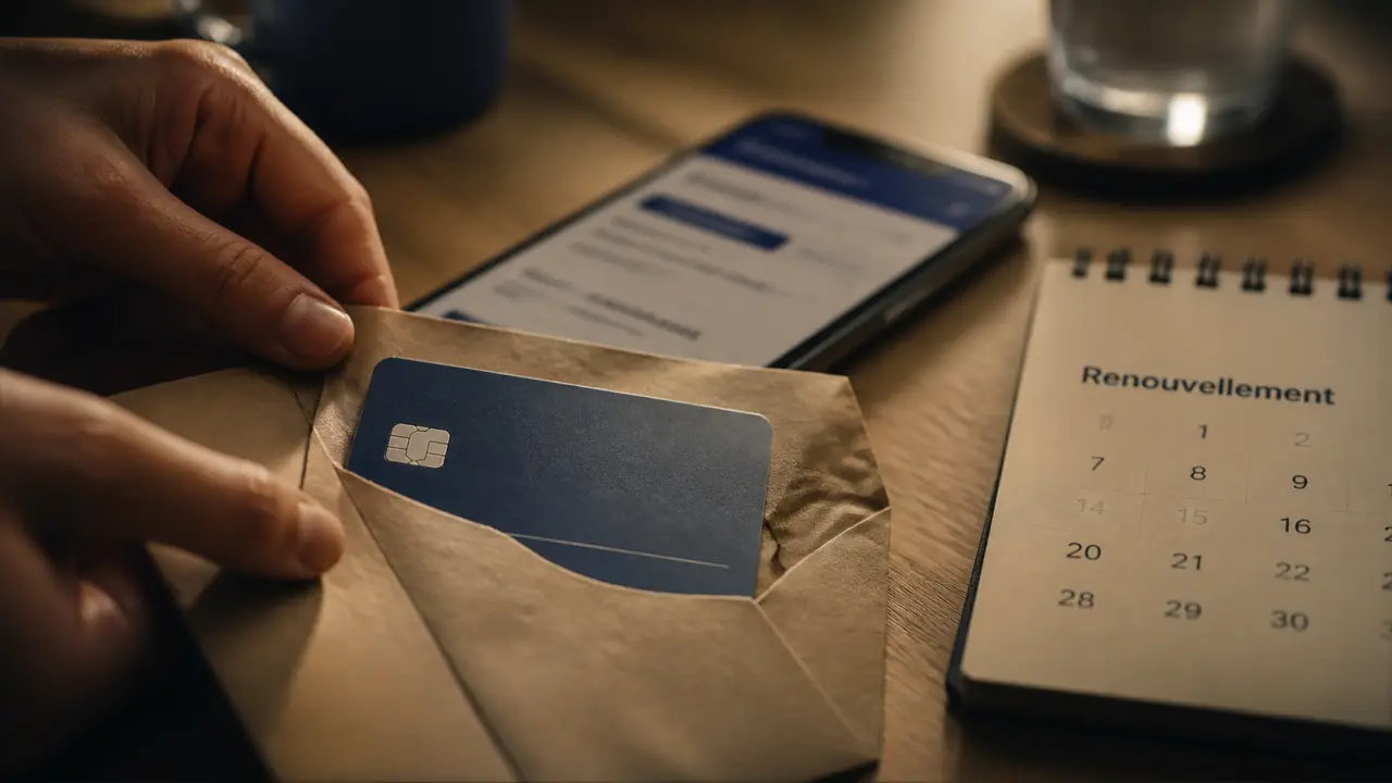 Renouvellement carte bancaire avant expiration : délai de réception et frais possibles