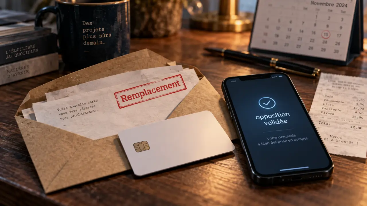 Carte bancaire après opposition : réception en 3 à 8 jours ouvrés