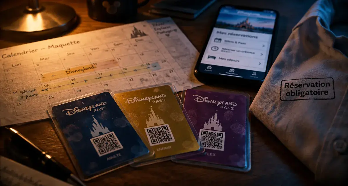 Eurodisney abonnement : trois Disneyland Pass avec réservation obligatoire
