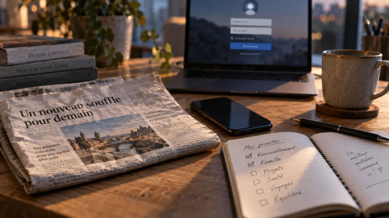 Ouest France abonnement papier numérique famille sur table